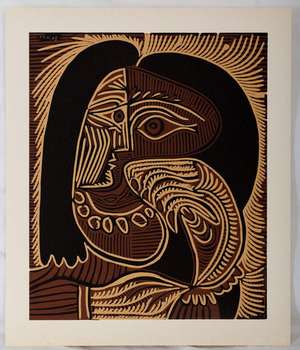 Pablo Picasso, Woman with a Necklace, Etching
