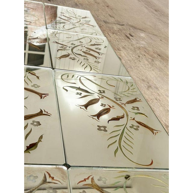 Art Deco Modular Mirror, France, 1940s, Set of 8 For Sale - Image 6 of 11