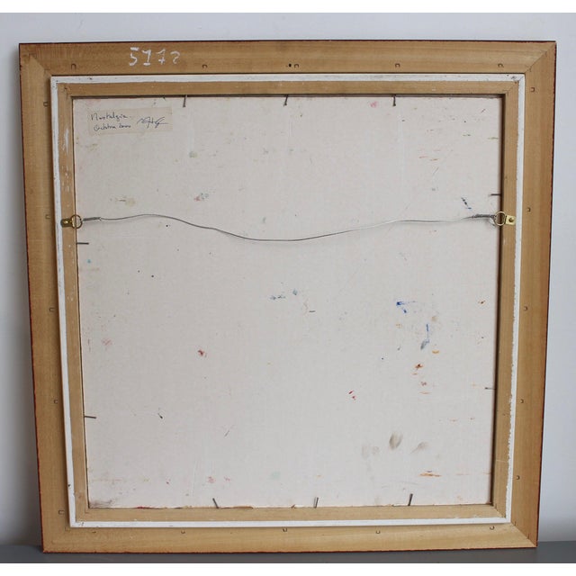 Michel Sarazin, Portrait of a Pensive Woman, 2000s, Oil Pastel on Board, Framed For Sale - Image 18 of 18