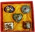 Set of 5 Vintage Cloisonné Enamel Miniature Boxes – Floral Motif, in Presentation Box For Sale