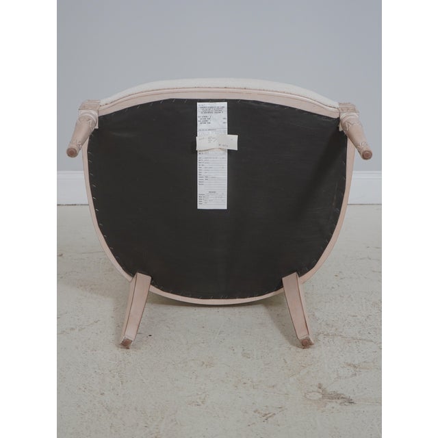 Pair of French Louis XVI Boucle Rams Head Chairs For Sale - Image 17 of 18