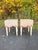 Shabby Chic Vintage Pair of Trompe l'Oeil Carved Wood Side Tables For Sale - Image 3 of 5