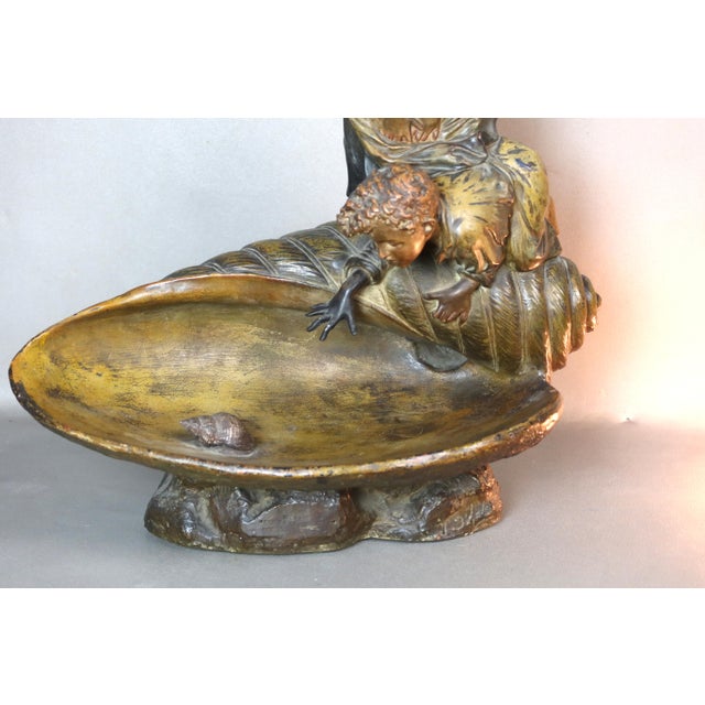 Terracotta Sculpture Forming a Lamp, 1920s-1940s For Sale - Image 10 of 15