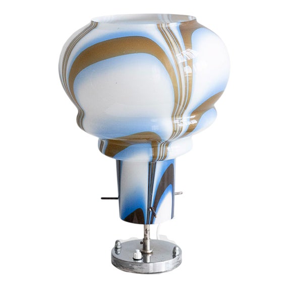 Murano Glass Table Lamp from A.V. Mazzega, Italy, 1970s For Sale
