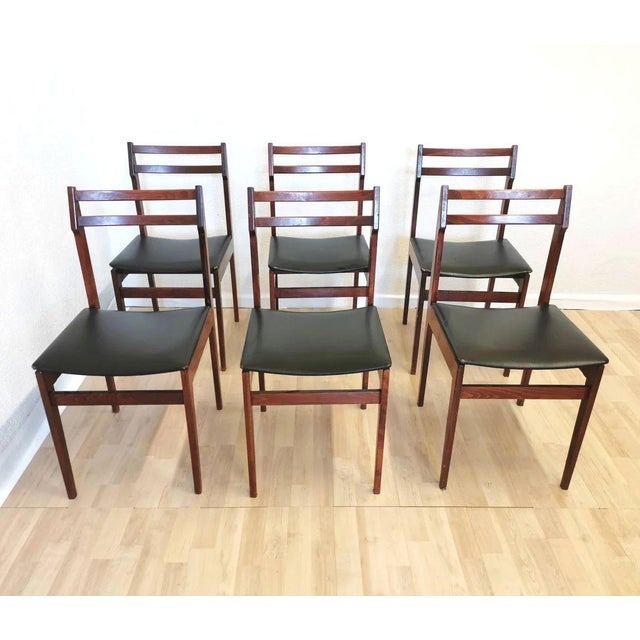 Available set of 6 vintage dining chairs designed by Branko Ursic and manufactured by famous Yugoslavian manufacturer STOL...