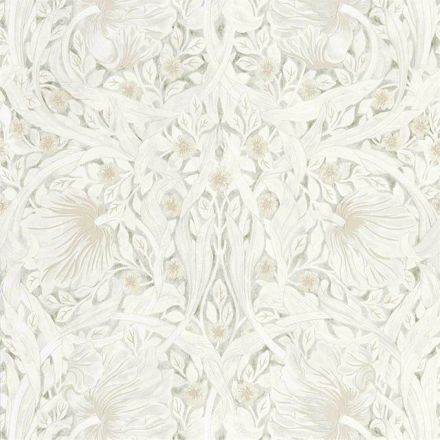 Morris & Co Pure Pimpernel Wallpaper in Lightish Grey For Sale