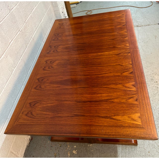 Mid 20th Century Danish Extendable Dining Table by Skovby Denmark For Sale In New York - Image 6 of 17