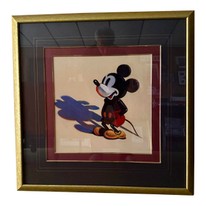 Wayne Thiebaud Mickey Mouse 1988 Vintage Lithograph Print Framed Pop Art Poster