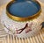 Chinoiserie Vintage Chinese Cloisonne Enamel Bowl With Bluebird and Cherry Blossoms For Sale - Image 3 of 9