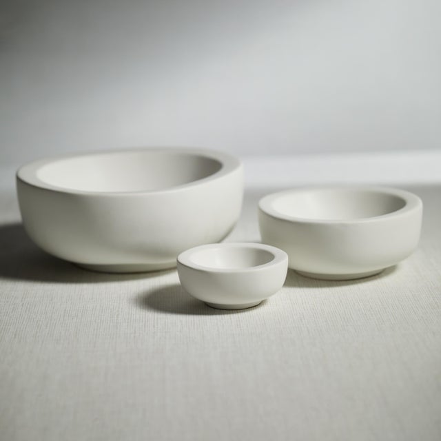 Contemporary Modica 4.5" Soft Organic Shape Ceramic Bowls, Set of 4 For Sale - Image 3 of 5