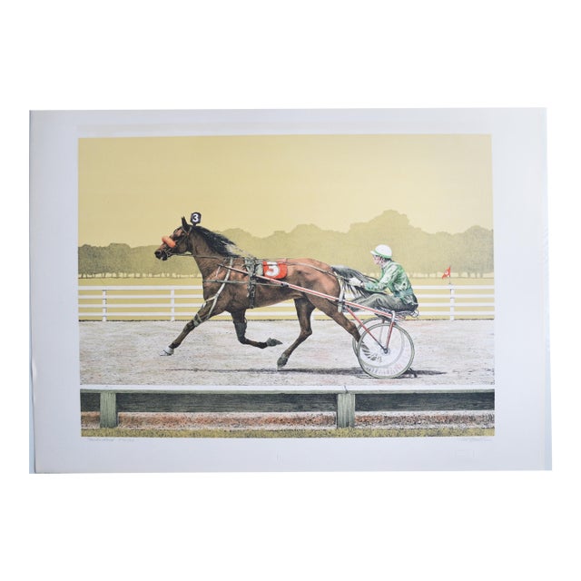 Limited Edition "Standardbred" Lithograph by Mel Hunter For Sale