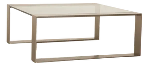 Ring Glass Coffee Table Silver from Who's Perfect