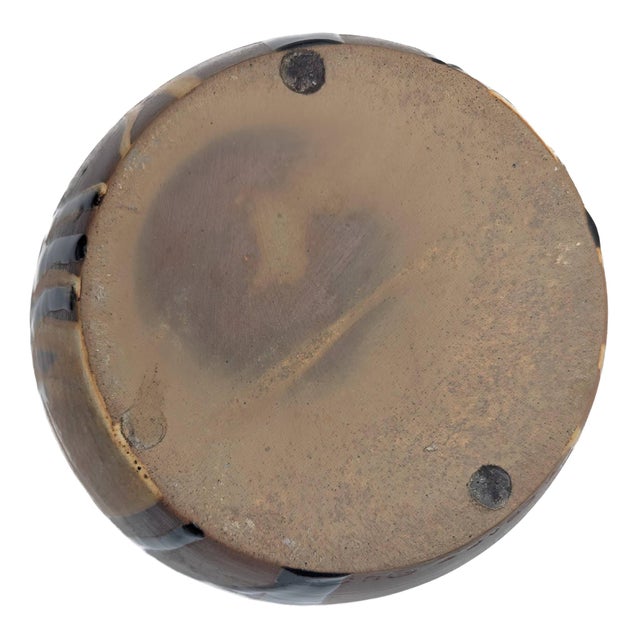 1970s Pottery Craft Glazed Stoneware Vase For Sale - Image 10 of 11