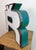 Green Large Vintage Illuminated Advertising Letter Ř, 1960s For Sale - Image 8 of 18