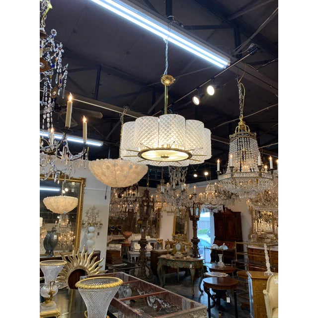 Modern Murano Glass Chandelier For Sale In Dallas - Image 6 of 7