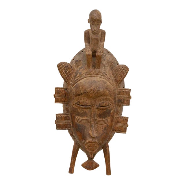 Storytelling Guardian African Mask For Sale