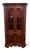 Vintage Traditional American Style Mahogany Corner / Display Cabinet For Sale - Image 10 of 10