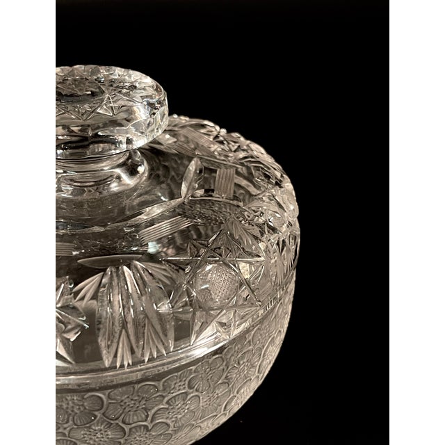 Baccarat 19th Century French Hand-Cut Crystal Centerpiece attributed to Baccarat For Sale - Image 4 of 17