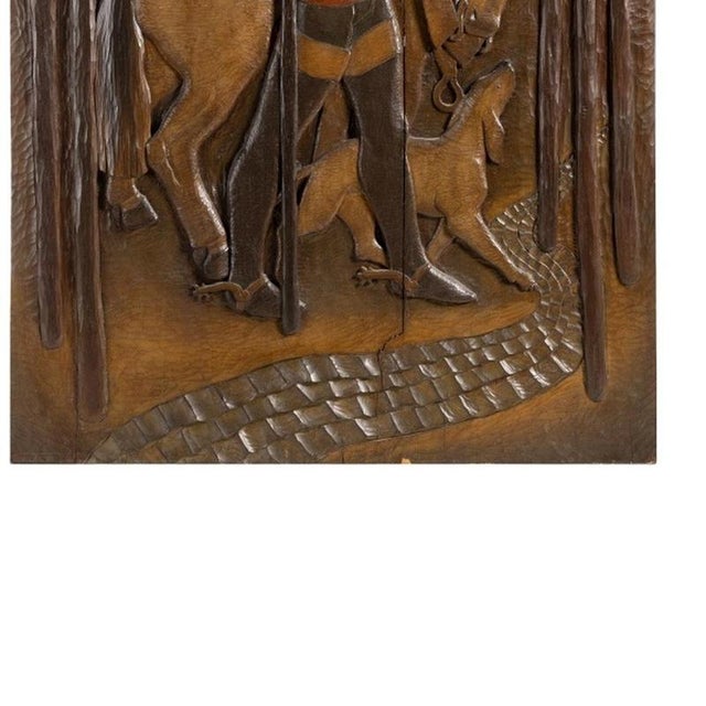 Wall Panels in Wood and Polychrome, 19th Century, Set of 2 For Sale - Image 5 of 6