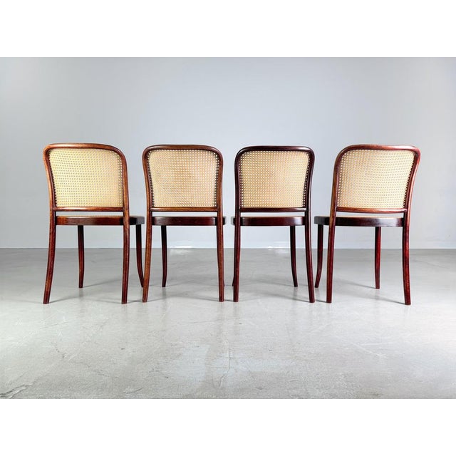 Mid-Century Chairs Model 811 by Josef Hoffmann for Thonet, 1960s, Set of 4 For Sale - Image 10 of 15