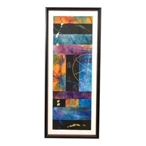 Scott Sandell Signed Abstract Mixed Media Painting
