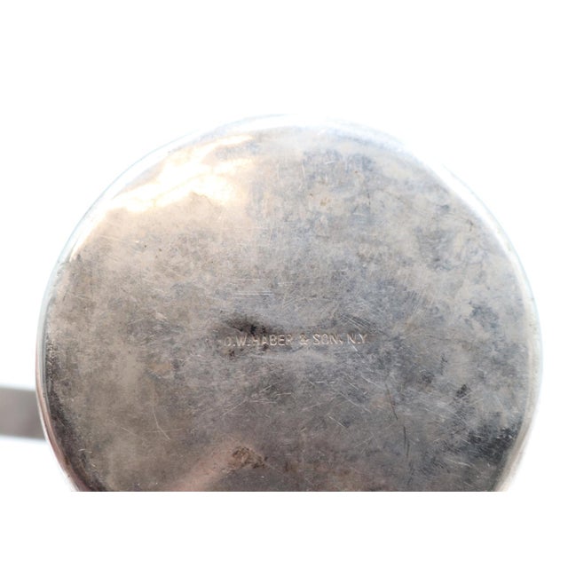 Waldorf Astoria Silver Plated Brass Chafing Dish Fuel Holder For Sale - Image 6 of 6