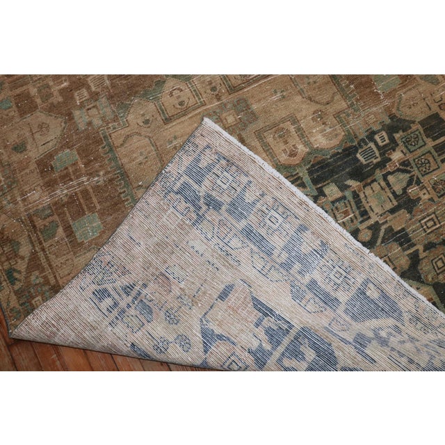 Mid 20th Century Hamedan Intermediate Size earth color Rug