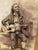 Spanish Guitarist, Watercolor, Framed For Sale - Image 4 of 6