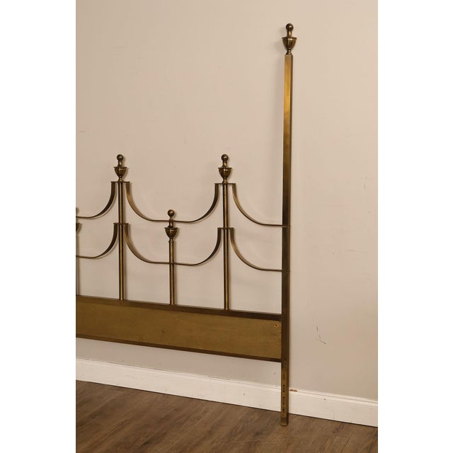 Mid 20th Century Mastercraft Vintage Brass King Headboard For Sale - Image 5 of 18