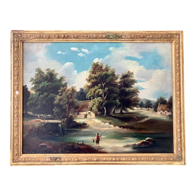 French 19th Century Landscape Painting For Sale