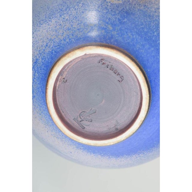 1950s Vintage Stoneware Teapot with Blue Glaze by Berndt Friberg, 1951 For Sale - Image 5 of 6