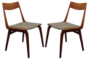 Set of Teak Boomerang Dining Chairs by Alfred & Erik Christensen for Slagelse Møbelværk