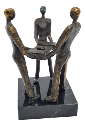 Vintage Dutch Bronze Sculpture, 2000