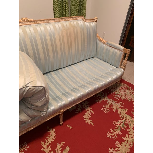 Early 20th Century French Louis XVI Sofa Settee For Sale In Seattle - Image 6 of 12