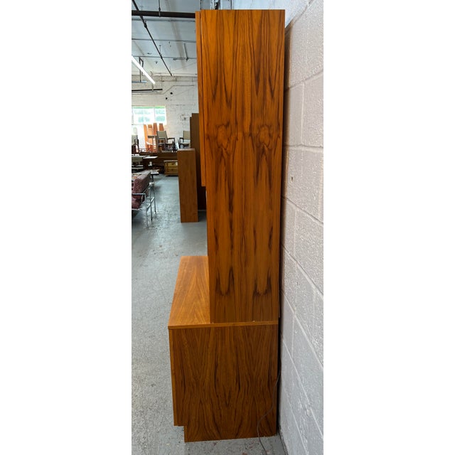 Goldenrod Mid-Century Danish Modern Teak Lighted Display Cabinet For Sale - Image 8 of 12