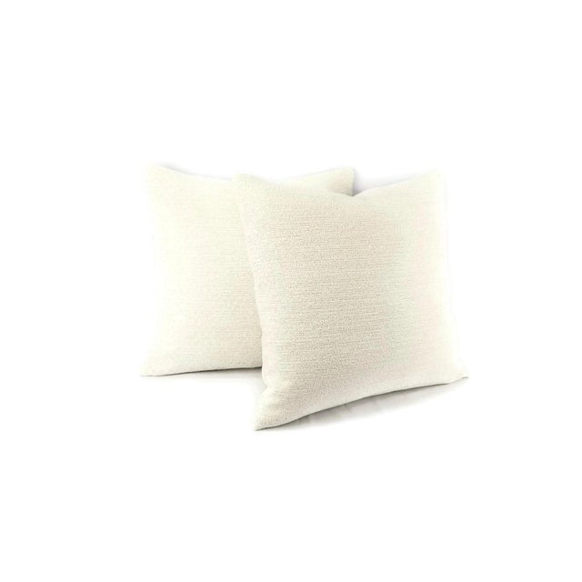 Contemporary Beacon Hill Arches White Chenille Pillow Cover For Sale - Image 3 of 8
