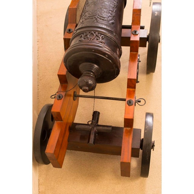 20th Century Bronze Artillery Cannons, Set of 2 For Sale - Image 12 of 18