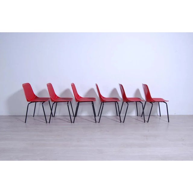 Mid-Century Modern Chairs from MIM, Rome, 1960s, Set of 6 For Sale - Image 3 of 16