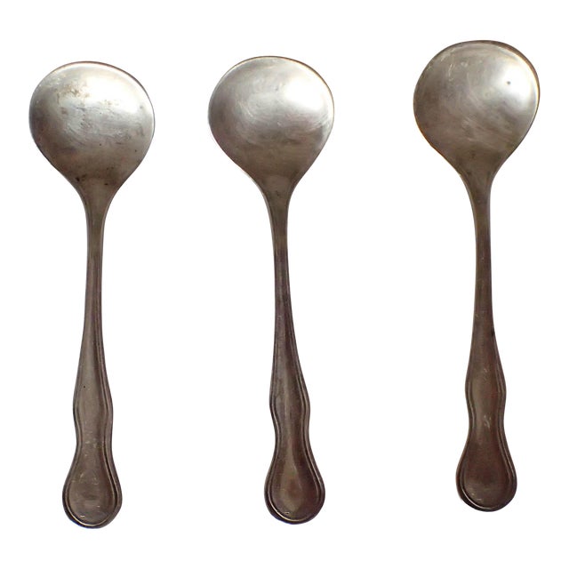 Antique Sterling Silver Salt Spoons Set of 3 Chairish