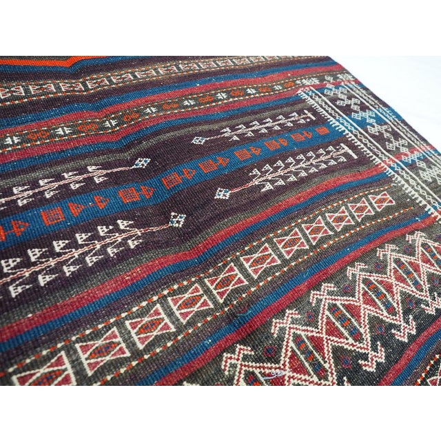 Vintage Tribal Nomadic Beluch Kilim Rug, Afghanistan, 1930s For Sale - Image 6 of 14