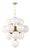 Regina Andrew La Dame Chandelier in Swirl Glass Natural Brass For Sale