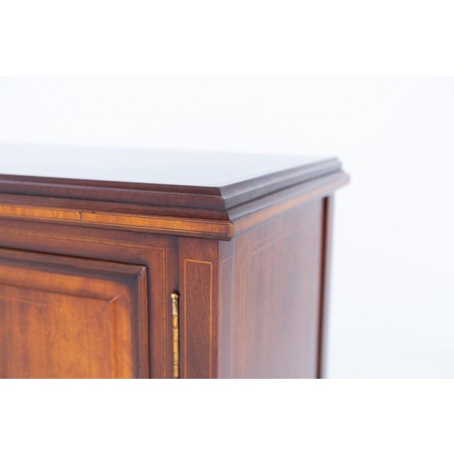 Sheraton Revival Mahogany 2-Door Cabinet, 1900s For Sale - Image 4 of 6