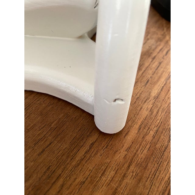 1980’s Pair Painted Wooden Bow Shelves For Sale - Image 11 of 11