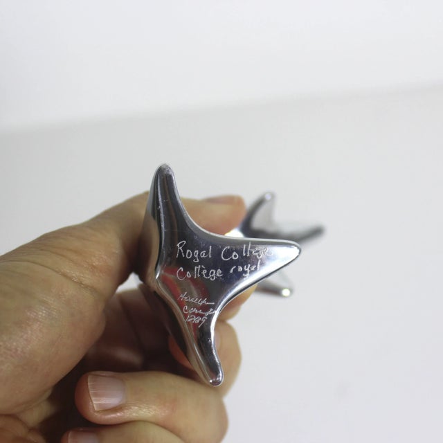 Metal Mid Century Modern Hoselton Canada Aluminum Dolphin Sculpture Modernist For Sale - Image 7 of 8