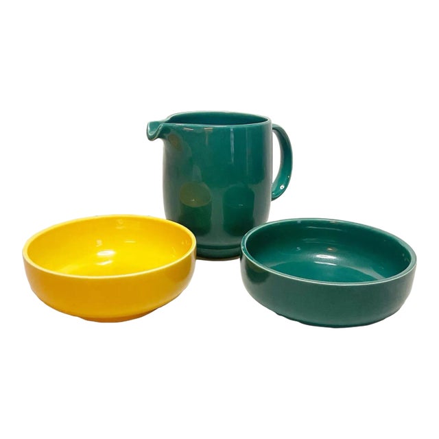 1970s Collection of Plus Bowls and Pitcher by Wolf Karnagel for Rosenthal Studio Linie - 3 Pieces For Sale