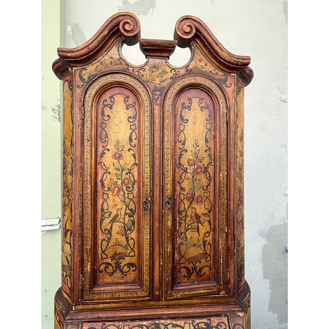 Antique Italian Venetian Hand Painted Secretary Desk For Sale - Image 11 of 18