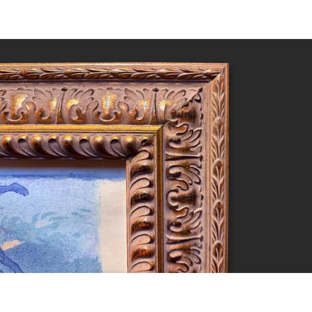Baby Blue Original Jules Chéret Lithographs – “Les Arts” (1891) – Framed Pair For Sale - Image 8 of 13