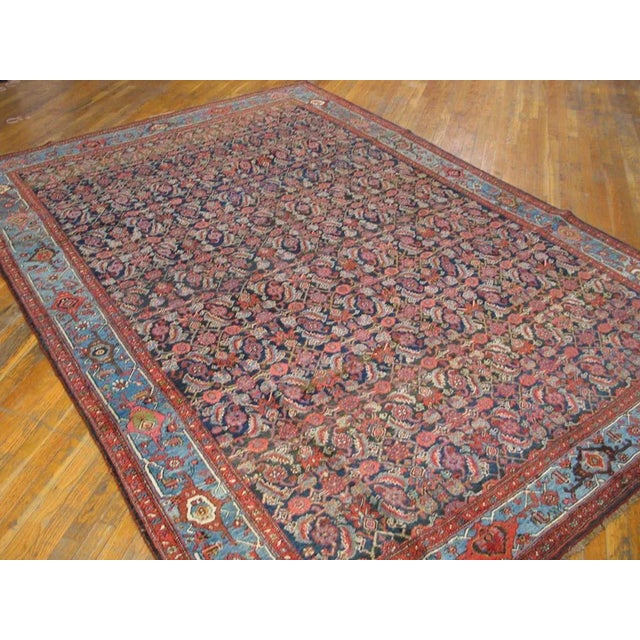 1910s Antique Persian Bijar Rug For Sale - Image 5 of 6
