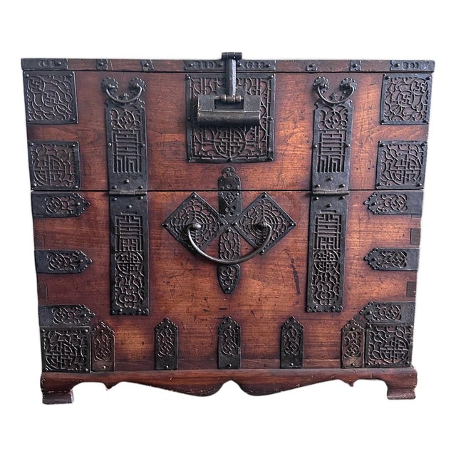 Antique Korean Bandaji Chest Pyongan Do Dynasty For Sale