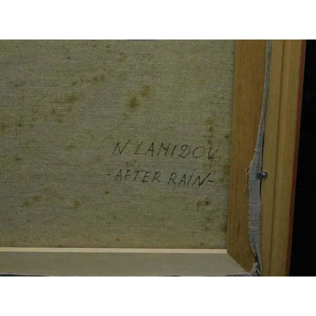 "After Rain" Original Oil on Stretched Canvas by Naim Lamidov Hand Signed by the Artist Custom Frame Canvas Size: 31" x...